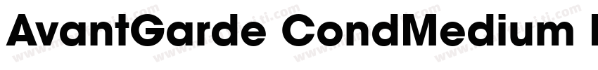 AvantGarde CondMedium Regular字体转换